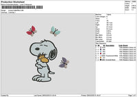Snoopy2602 Embroidery File 6 sizes