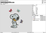 Snoopy2602 Embroidery File 6 sizes