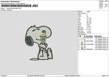 Snoopy Coffee2602 Embroidery File 6 sizes