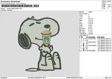 Snoopy Coffee2602 Embroidery File 6 sizes