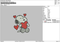 Snoopyheart1312a Embroidery File 6 sizes
