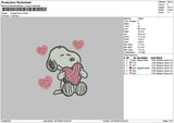 Snoopyheart1312b Embroidery File 6 sizes