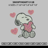 Snoopyheart1312b Embroidery File 6 sizes