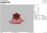 Roseflower01 Embroidery File 6 sizes