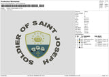 Soldiertext Embroidery 2 Files