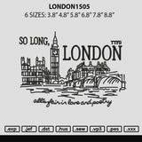 London1505 Embroidery File 6 sizes