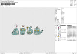 SongSong Embroidery File 6 size