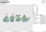 SongSong Embroidery File 6 size