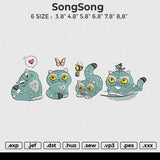 SongSong Embroidery File 6 size