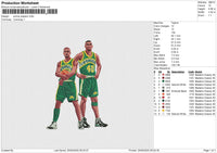 SONICS PLAYERS Embroidery File 6 size