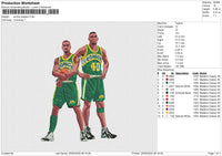 SONICS PLAYERS Embroidery File 6 size