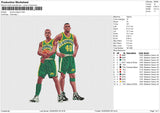 SONICS PLAYERS Embroidery File 6 size