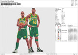 SONICS PLAYERS Embroidery File 6 size