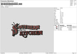 Kitchentext Embroidery File 6 sizes