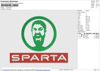 Sparta Embroidery File 6 size