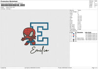Spider Emilio Embroidery File 6 size