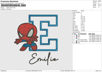 Spider Emilio Embroidery File 6 size