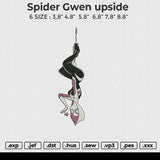 Spider gwen upside Embroidery File 6 size