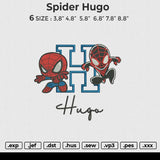 Spider Hugo Embroidery File 6 size