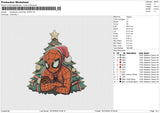 Spiderman Christmas 161224 Embroidery File 6 size