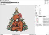 Spiderman Christmas 161224 Embroidery File 6 size