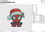 spiderman cibby xmas Embroidery File 6 size