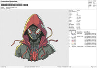 Spiderman Hoodie Embroidery File 6 size
