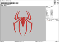 Spider Bigger 01 Embroidery File 6 sizes