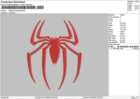 Spider Bigger 01 Embroidery File 6 sizes
