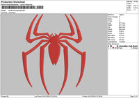 Spider Bigger 01 Embroidery File 6 sizes