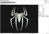 Spiderman logo v2 Embroidery File 6 size