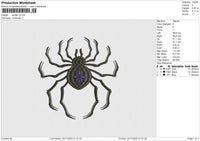 Spider v2 Embroidery File 6 size