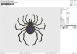 Spider v2 Embroidery File 6 size