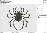 Spider v2 Embroidery File 6 size