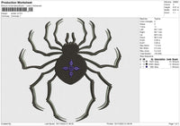 Spider v2 Embroidery File 6 size