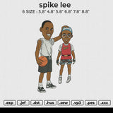 Spike Lee Embroidery File 6 size
