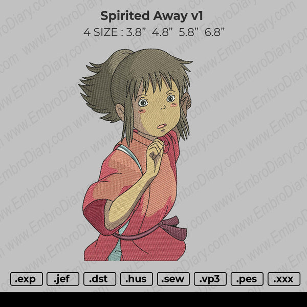 Spirited Away V1 Embroidery
