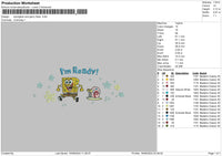 Sponge 1408 Embroidery File 6 sizes