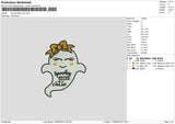 Ghost Bow Embroidery File 6 sizes