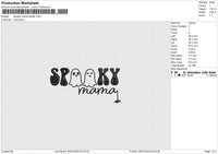 Spooky Mama Spider Embroidery File 6 size