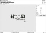 Spooky Mama Spider Embroidery File 6 size