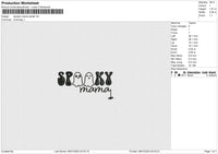 Spooky Mama Spider Embroidery File 6 size