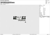 Spooky Mama Spider Embroidery File 6 size