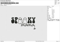 Spooky Mama Spider Embroidery File 6 size