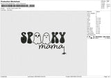 Spooky Mama Spider Embroidery File 6 size