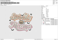 Spooky Mama Spider2 Embroidery File 6 size