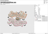 Spooky Mama Spider2 Embroidery File 6 size
