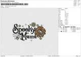 Spooky mama spider v3 Embroidery File 6 size