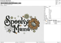 Spooky mama spider v3 Embroidery File 6 size