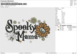 Spooky mama spider v3 Embroidery File 6 size